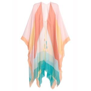 ISO! HELP! H&M Patterned Color Block Kaftan Poncho
